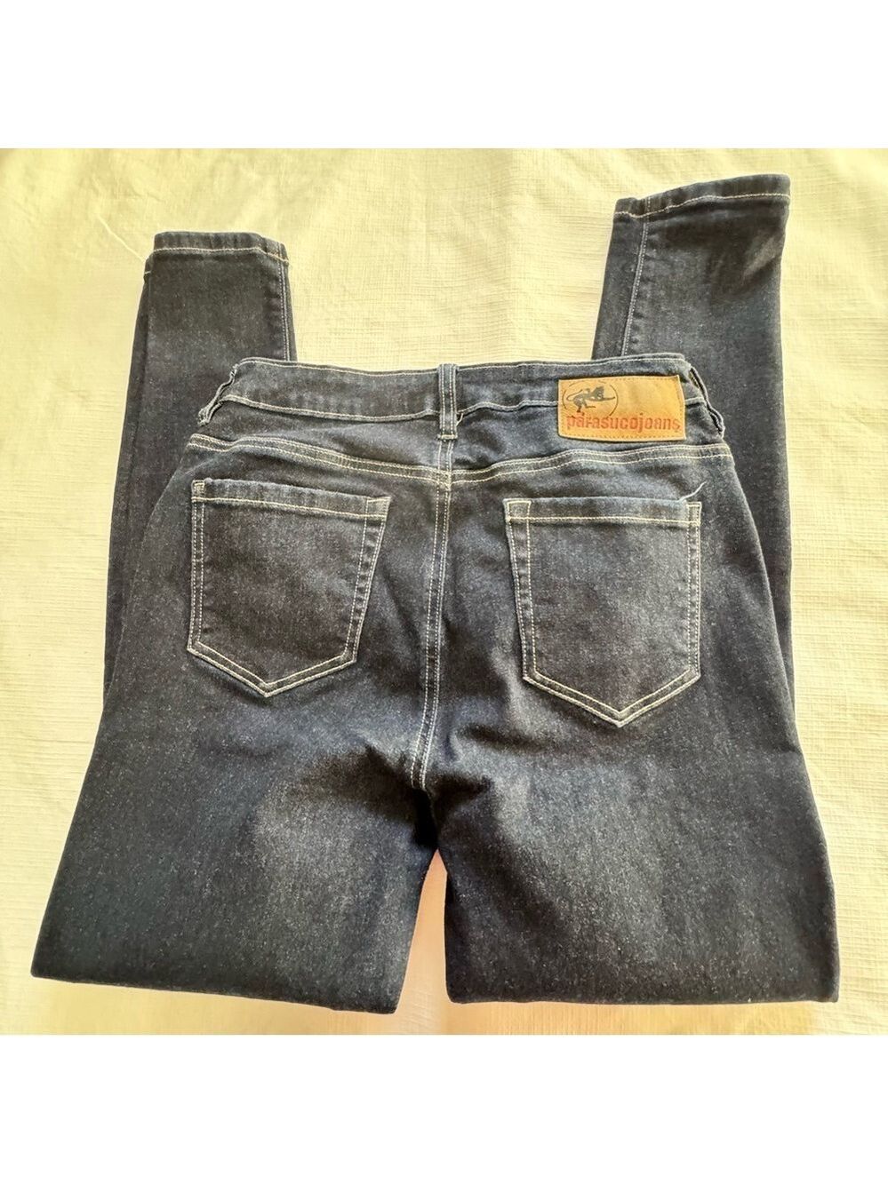 Vintage Parasuco Women's Blue Skinny Jeans size 8 Y2K